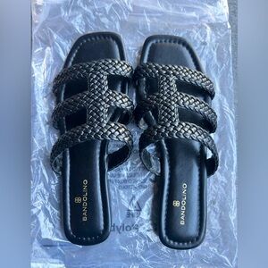 Bandolino Sumer woven caged flat slide sandals
